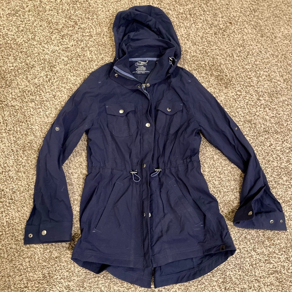 LLBEAN navy women’s jacket - small.